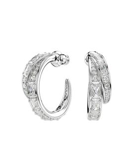Swarovski Swarovski Vienna Stone Double Row Hoop Earrings