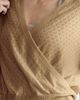Sweat & Milk Sweat & Milk Bloom Cashmere Wrap Sweater - 3