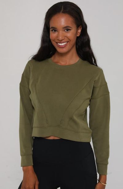 Sweat & Milk Sweat & Milk Lyah Softstreme Oversized Cropped Nursing Crew