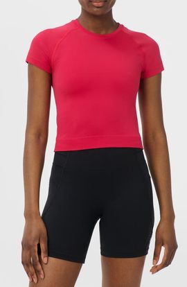 Sweaty Betty Sweaty Betty Athlete Seamless Workout Crop T-Shirt