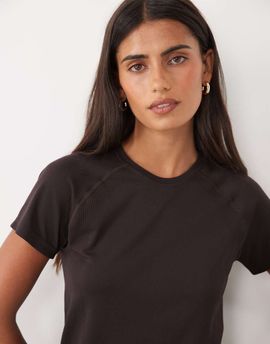 Sweaty Betty Sweaty Betty Athlete seamless workout T-shirt in espresso brown