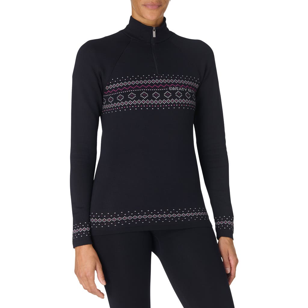 Sweaty Betty - Fair Isle Base Layer Half Zip Pullover