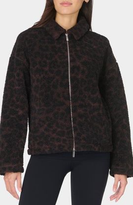 Sweaty Betty Sweaty Betty Leopard Print Fleece Jacket