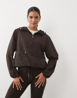 Sweaty Betty Sweaty Betty wind breaker jacket in espresso brown