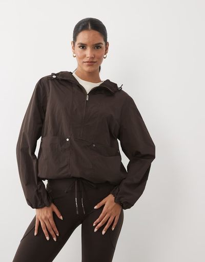 Sweaty Betty Sweaty Betty wind breaker jacket in espresso brown