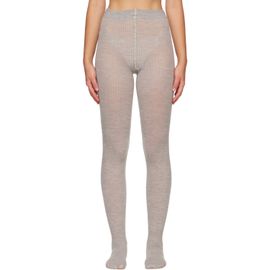 Swedish Stockings Swedish Stockings Beige Diana Ribbed Wool Tights
