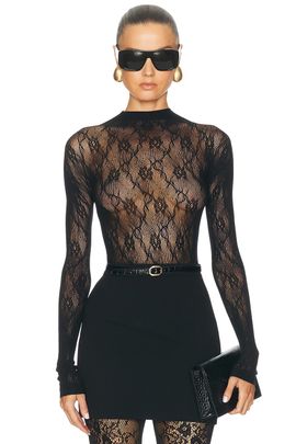 SWEDISH STOCKINGS SWEDISH STOCKINGS Nova Lace Long Sleeve Top
