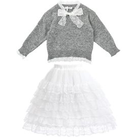 Sweet Cactus Sweet Cactus Lace-Bow Top with Tiered Skirt