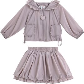 Sweet Cactus Sweet Cactus Lace-Trim Skirt Ensemble