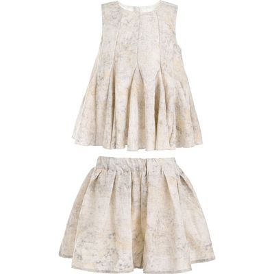 Sweet Cactus Sweet Cactus Marble Pleated Two-Piece Set