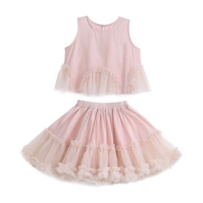 Sweet Cactus Sweet Cactus Tulle Ruffle Skirt Set