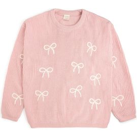 Sweet Wink Sweet Wink All Over Bows Knit Women's Sweater