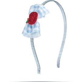 Sweet Wink Sweet Wink Apple Gingham Tulle Bow Headband