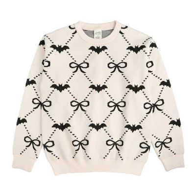Sweet Wink Sweet Wink Bat Trellis Halloween Women's Sweater