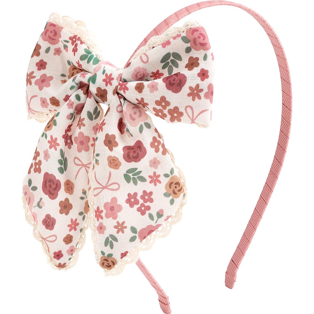 Sweet Wink Sweet Wink Berry Floral Bow Headband