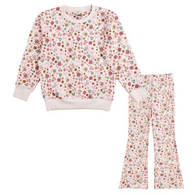 Sweet Wink Sweet Wink Berry Floral Sweatshirt & Flare Legging Set