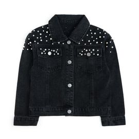 Sweet Wink Sweet Wink Black Pearl Denim Jacket