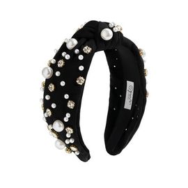 Sweet Wink Sweet Wink Black Pearl Gemstone Headband 