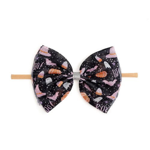 Sweet Wink Sweet Wink Boo Halloween Tulle Bow Baby Headband
