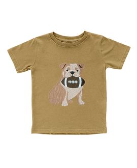 Sweet Wink Sweet Wink Boys' Bulldog Football Patch Short Sleeve T-Shirt