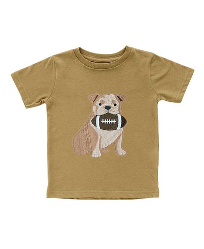Sweet Wink Sweet Wink Boys' Bulldog Football Patch Short Sleeve T-Shirt