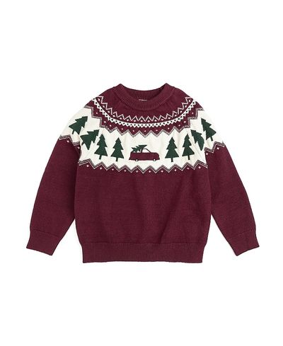 Sweet Wink Sweet Wink Boys' Christmas Truck Fair Isle Sweater