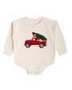 Sweet Wink Sweet Wink Boys' Christmas Truck Patch Long Sleeve Romper - 1