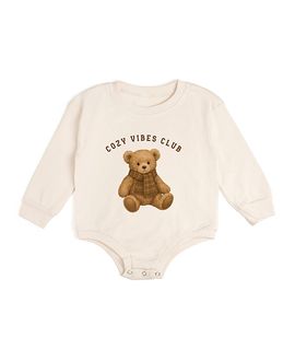 Sweet Wink Sweet Wink Boys' Cozy Teddy Long Sleeve Romper