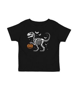 Sweet Wink Sweet Wink Boys' Dinosaur Skeleton Halloween Short Sleeve T-Shirt