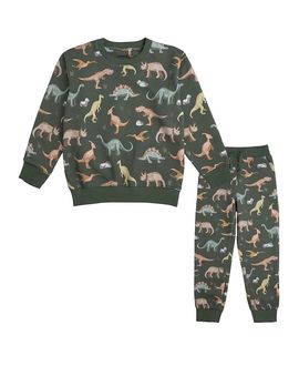 Sweet Wink Sweet Wink Boys' Dinosaurs Rock Sweatshirt & Jogger Set