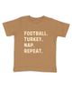 Sweet Wink Sweet Wink Boys' Football Turkey Nap Repeat Thanksgiving Short Sleeve T-Shirt - 1