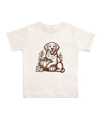 Sweet Wink Sweet Wink Boys' Golden Retriever Harvest Short Sleeve T-Shirt