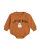 Sweet Wink Sweet Wink Boys' Little Boo Patch Halloween Long Sleeve Romper - 1