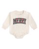 Sweet Wink Sweet Wink Boys' Merry Tartan Patch Christmas Long Sleeve Romper - 1