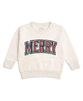 Sweet Wink Sweet Wink Boys' Merry Tartan Patch Christmas Sweatshirt