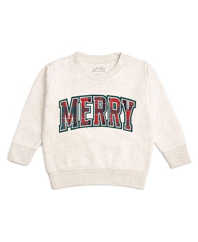 Sweet Wink Sweet Wink Boys' Merry Tartan Patch Christmas Sweatshirt