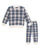 Sweet Wink Sweet Wink Boys' Navy Plaid Sweatshirt & Jogger Set - 1