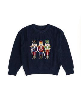 Sweet Wink Sweet Wink Boys' Nutcracker Patch Christmas Sweater