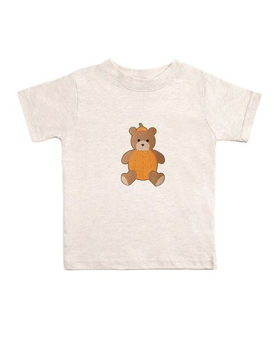 Sweet Wink Sweet Wink Boys' Pumpkin Teddy Bear Patch Short Sleeve T-Shirt