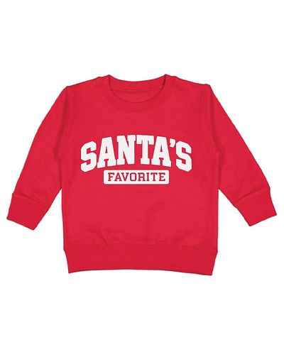Sweet Wink Sweet Wink Boys' Santa's Favorite Puff Ink Christmas Sweatshirt