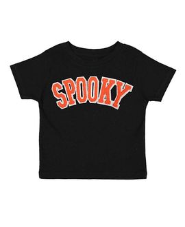 Sweet Wink Sweet Wink Boys' Spooky Orange Patch Halloween Short Sleeve T-Shirt