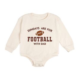 Sweet Wink Sweet Wink Boys' Sundays Are For Football Long Sleeve Romper