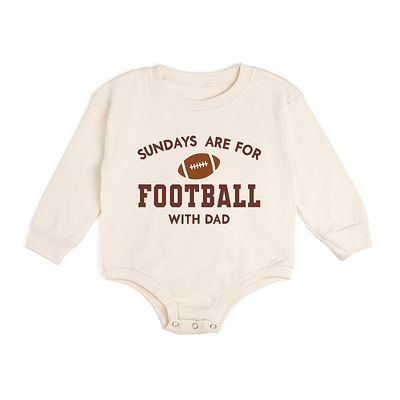 Sweet Wink Sweet Wink Boys' Sundays Are For Football Long Sleeve Romper