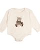 Sweet Wink Sweet Wink Boys' Teddy Bear Patch Long Sleeve Romper - 1