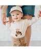 Sweet Wink Sweet Wink Boys' Teddy Bear Patch Long Sleeve Romper - 2