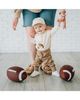 Sweet Wink Sweet Wink Boys' Teddy Bear Patch Long Sleeve Romper - 4