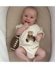 Sweet Wink Sweet Wink Boys' Teddy Bear Patch Short Sleeve Romper - 2