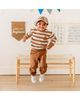 Sweet Wink Sweet Wink Boys' Teddy Bear Patch Striped Sweatshirt - 2