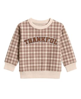 Sweet Wink Sweet Wink Boys' Thankful Patch Thanksgiving Sweatshirt