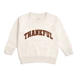 Sweet Wink Sweet Wink Boys' Thankful Patch Varsity Thanksgiving Sweatshirt